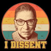 Vintage Ruth Bader Ginsburg I Dissent RBG Tribute Toddler T-Shirt