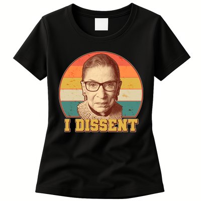 Vintage Ruth Bader Ginsburg I Dissent RBG Tribute Womens T-Shirt