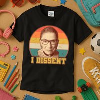 Vintage Ruth Bader Ginsburg I Dissent RBG Tribute Kids T-Shirt