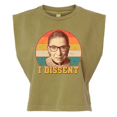 Vintage Ruth Bader Ginsburg I Dissent RBG Tribute Garment-Dyed Women's Muscle Tee