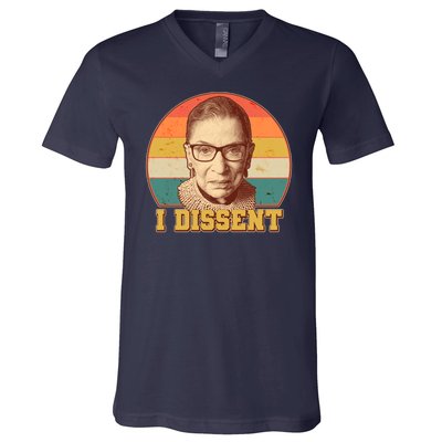 Vintage Ruth Bader Ginsburg I Dissent RBG Tribute V-Neck T-Shirt