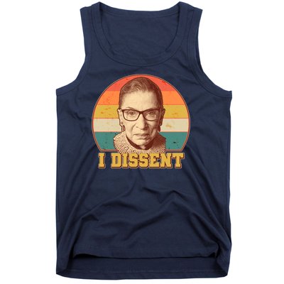 Vintage Ruth Bader Ginsburg I Dissent RBG Tribute Tank Top