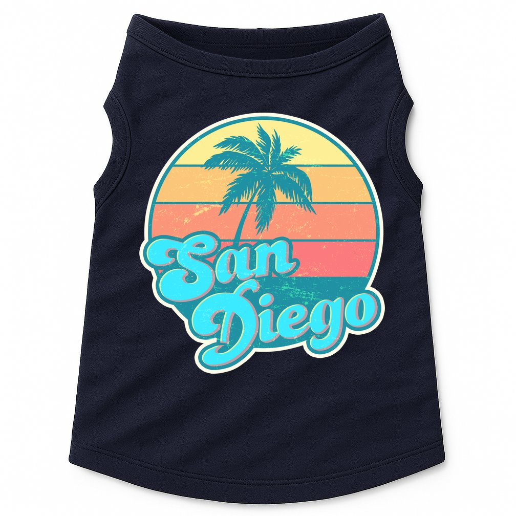 Vintage San Diego Sunset Doggie Tank
