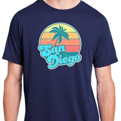 Vintage San Diego Sunset Adult ChromaSoft Performance T-Shirt