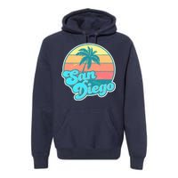 Vintage San Diego Sunset Premium Hoodie