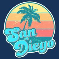 Vintage San Diego Sunset Tie-Dye T-Shirt