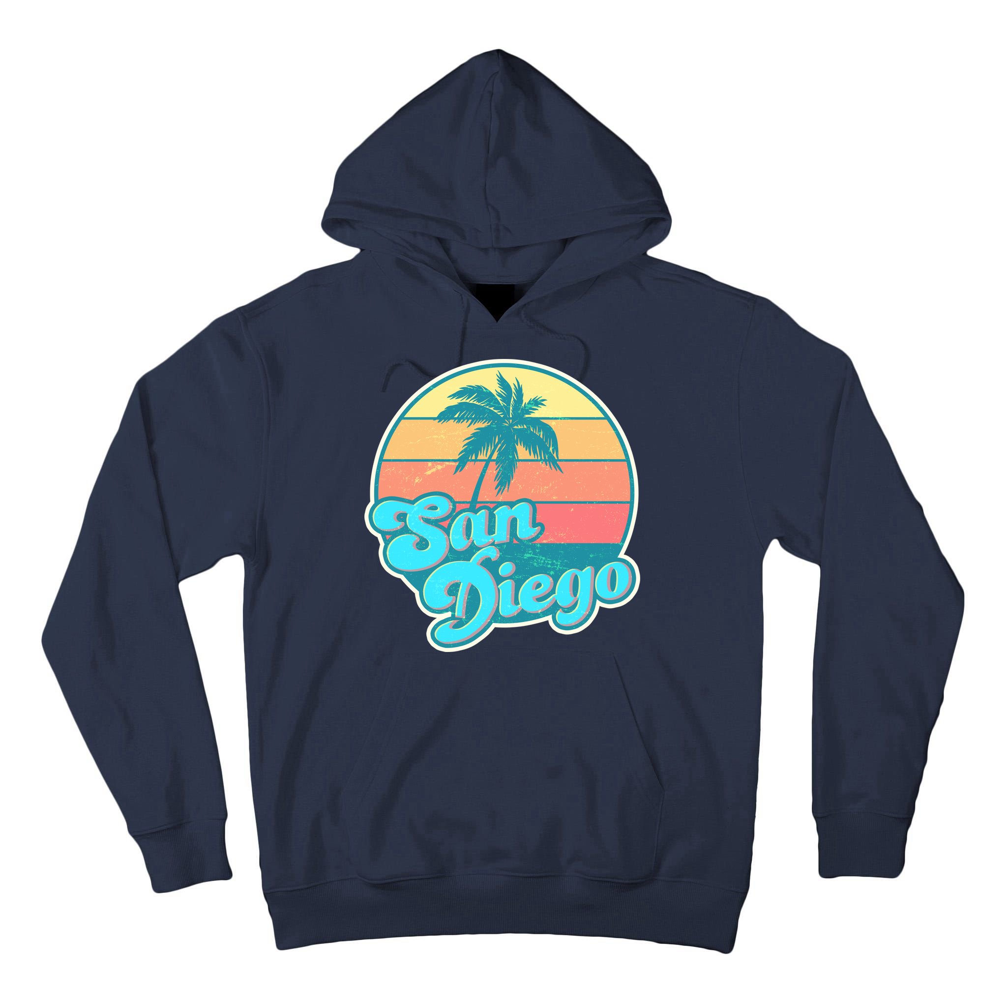 Vintage San Diego Sunset Tall Hoodie