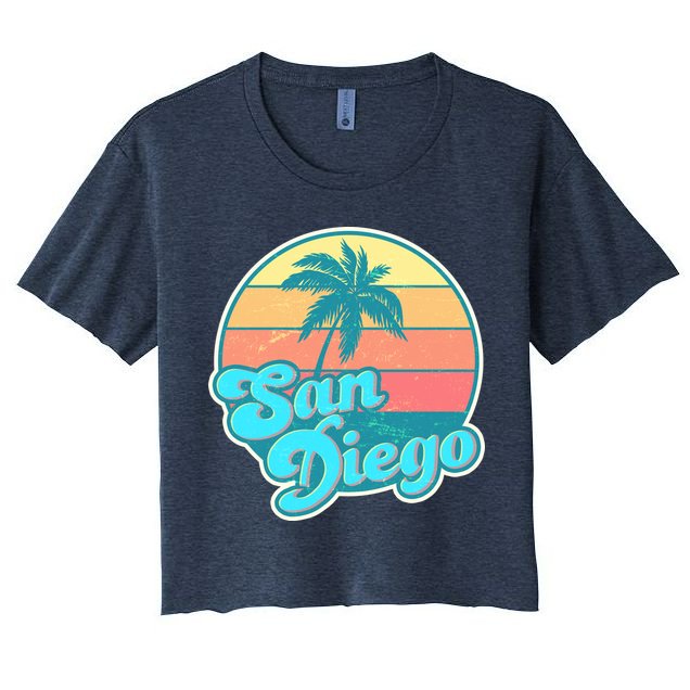 Vintage San Diego Sunset Crop Top