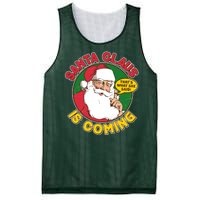 Vintage Santa Claus Is Coming That's What She Said Mesh Reversible Basketball Jersey Tank