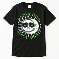 Vintage Sativa Days Indica Nights Sun And Moon Tall T-Shirt