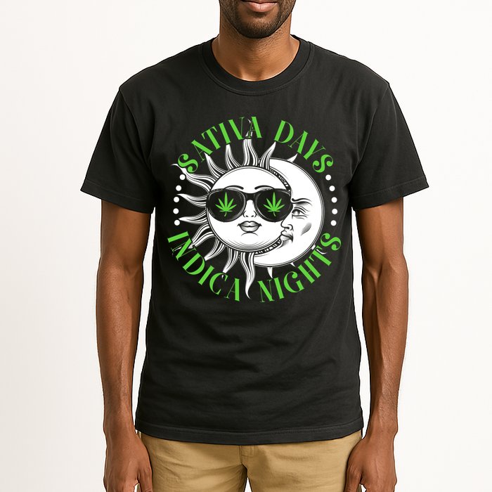 Vintage Sativa Days Indica Nights Sun And Moon Tall T-Shirt