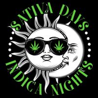 Vintage Sativa Days Indica Nights Sun And Moon Tall T-Shirt