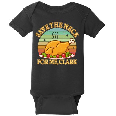 Vintage Save the Neck For Me Clark Christmas Baby Bodysuit