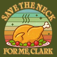 Vintage Save the Neck For Me Clark Christmas Backpack