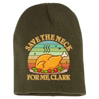 Vintage Save the Neck For Me Clark Christmas Short Acrylic Beanie
