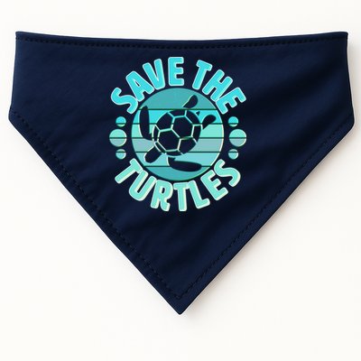 Vintage Save The Turtles USA-Made Doggie Bandana