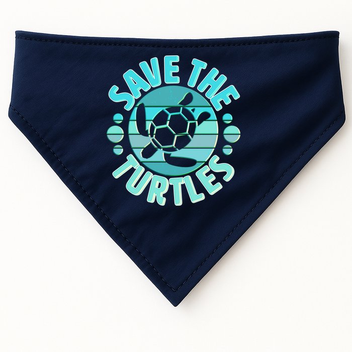 Vintage Save The Turtles USA-Made Doggie Bandana