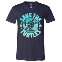 Vintage Save The Turtles V-Neck T-Shirt