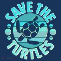 Vintage Save The Turtles Button