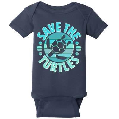 Vintage Save The Turtles Baby Bodysuit