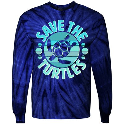 Vintage Save The Turtles Tie-Dye Long Sleeve Shirt