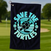 Vintage Save The Turtles Golf Towel