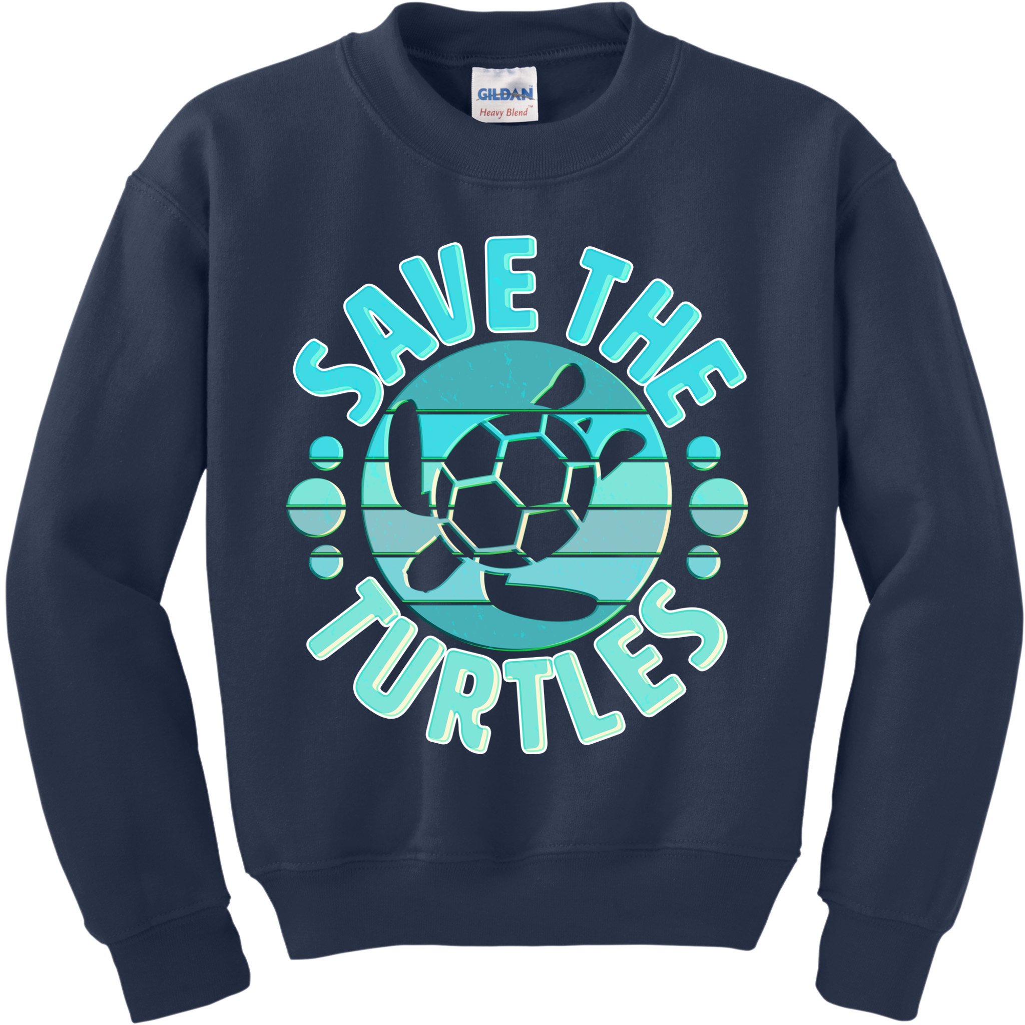 Vintage Save The Turtles Kids Sweatshirt