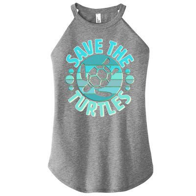 Vintage Save The Turtles Women’s Perfect Tri Rocker Tank