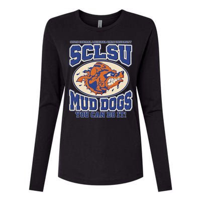 Vintage SCLSU Mud Dogs Classic Football Womens Cotton Relaxed Long Sleeve T-Shirt