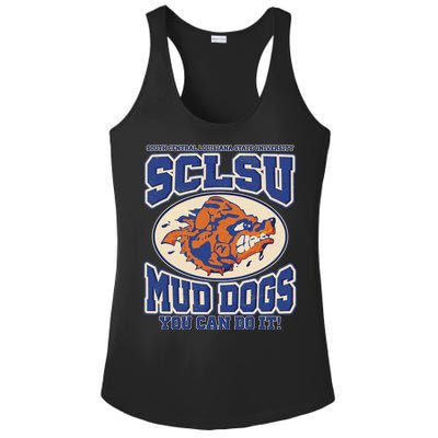 Vintage SCLSU Mud Dogs Classic Football Ladies PosiCharge Competitor Racerback Tank