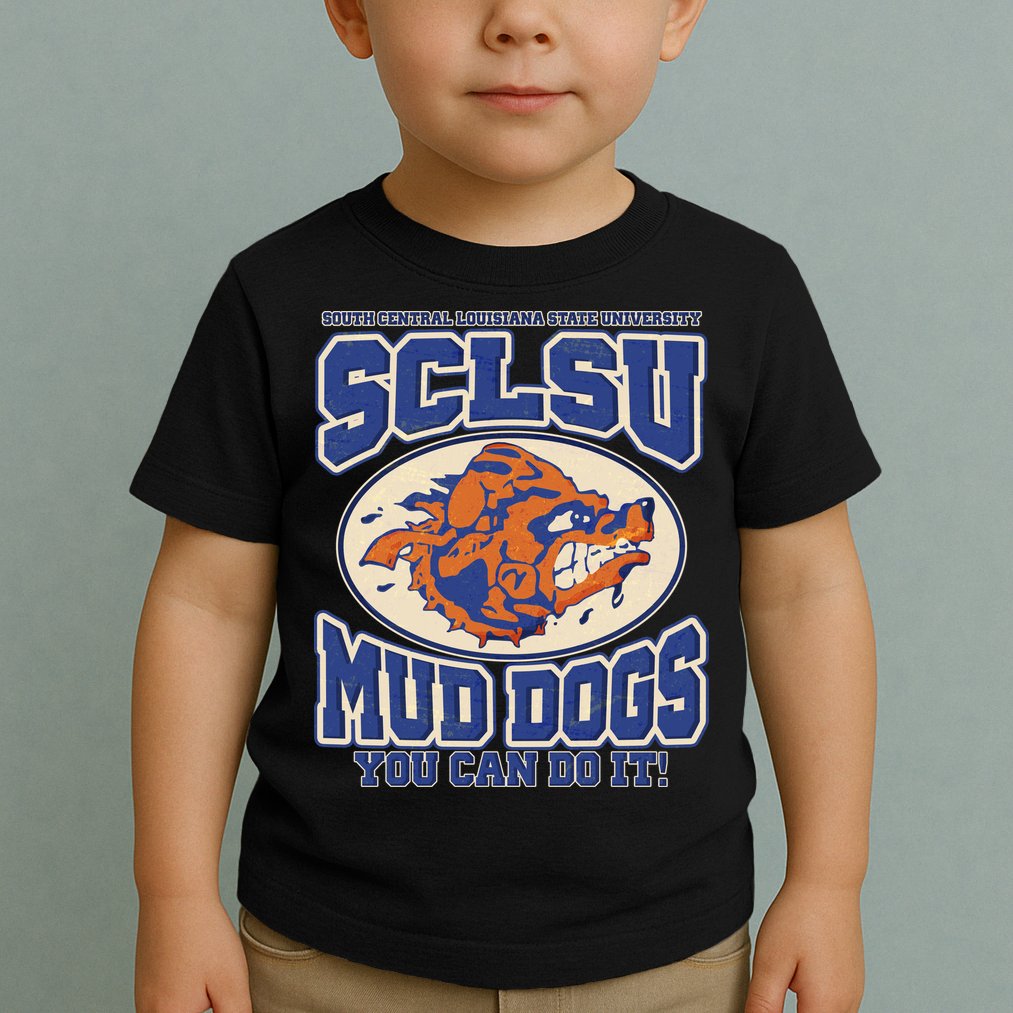 Vintage SCLSU Mud Dogs Classic Football Toddler T-Shirt