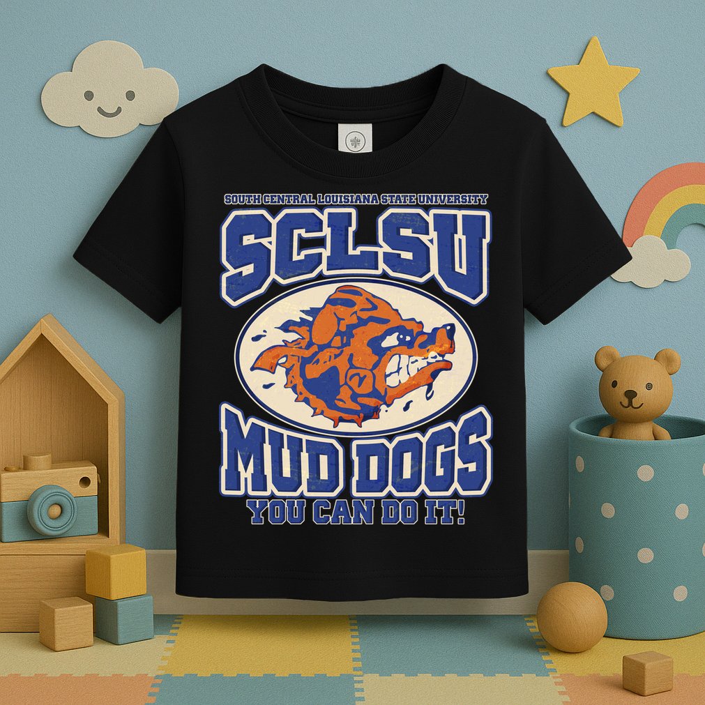 Vintage SCLSU Mud Dogs Classic Football Toddler T-Shirt