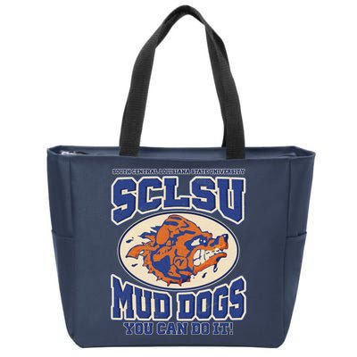 Vintage SCLSU Mud Dogs Classic Football Zip Tote Bag