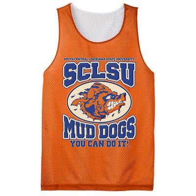 Vintage SCLSU Mud Dogs Classic Football Mesh Reversible Basketball Jersey Tank