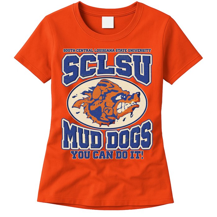 Vintage SCLSU Mud Dogs Classic Football Women's T-Shirt