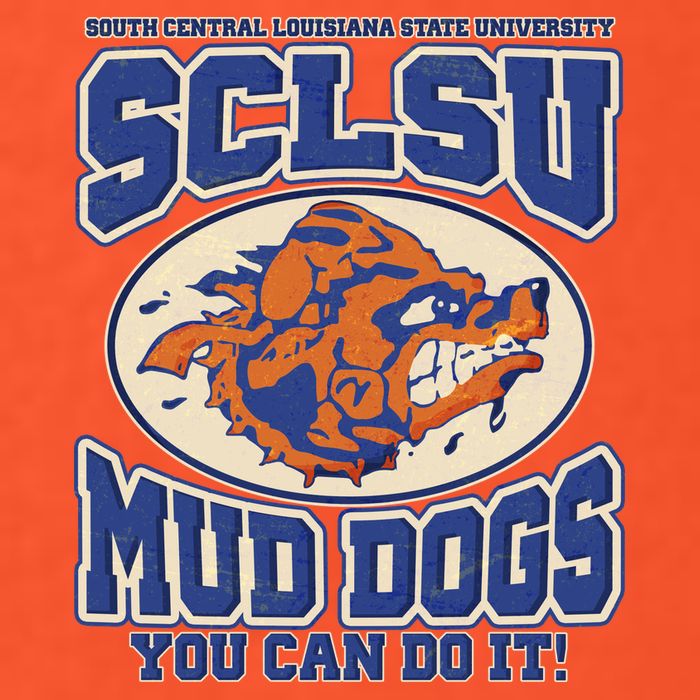 Vintage SCLSU Mud Dogs Classic Football Kids T-Shirt