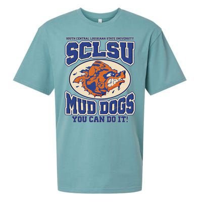 Vintage SCLSU Mud Dogs Classic Football Sueded Cloud Jersey T-Shirt