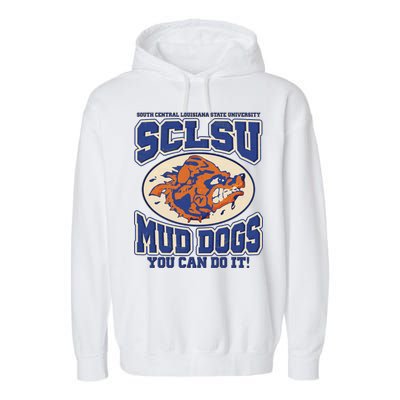 Vintage SCLSU Mud Dogs Classic Football Garment-Dyed Fleece Hoodie