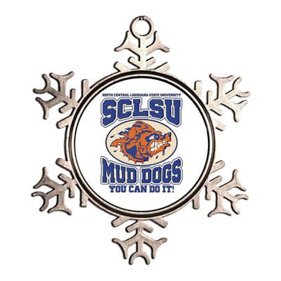 Vintage SCLSU Mud Dogs Classic Football Metallic Star Ornament