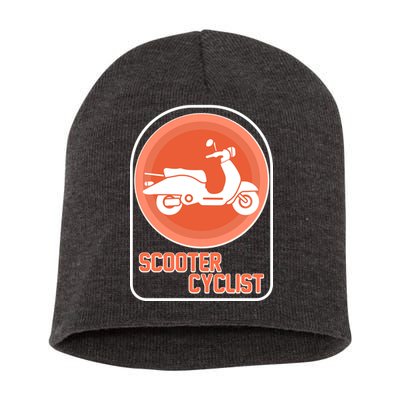 Vintage Scooter Cyclist Short Acrylic Beanie