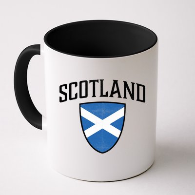 Vintage Scotland Flag Crest Shield Mug