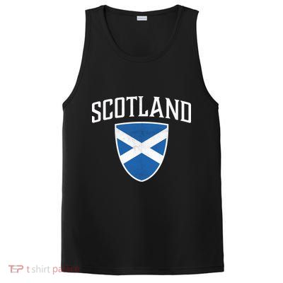 Vintage Scotland Flag Crest Shield PosiCharge Competitor Tank