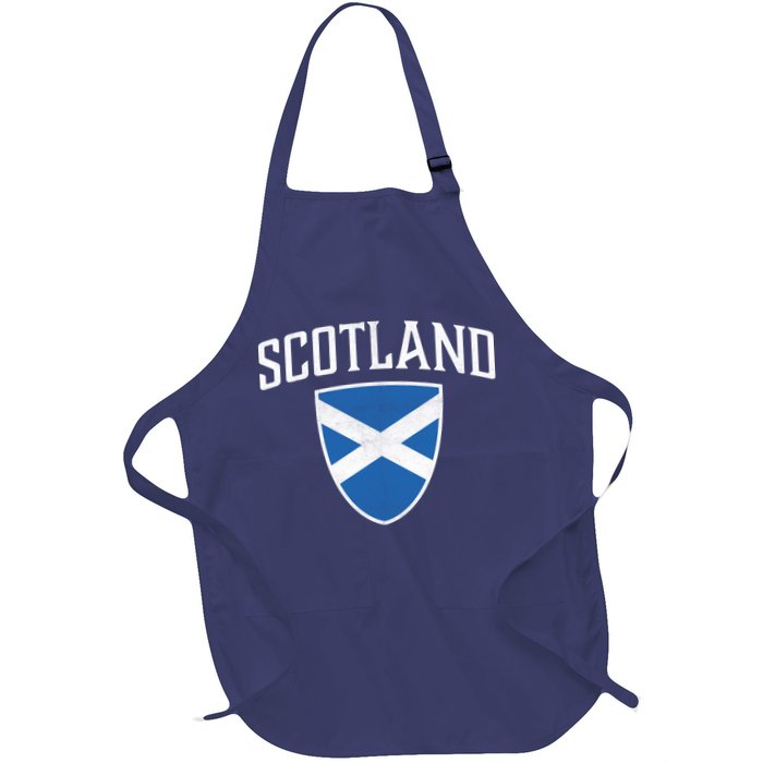 Vintage Scotland Flag Crest Shield Apron