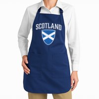 Vintage Scotland Flag Crest Shield Apron