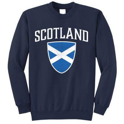 Vintage Scotland Flag Crest Shield Sweatshirt