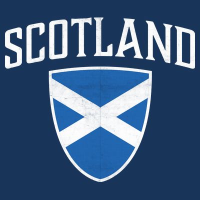 Vintage Scotland Flag Crest Shield T-Shirt