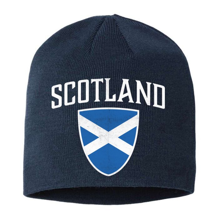 Vintage Scotland Flag Crest Shield Sustainable Beanie