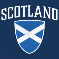 Vintage Scotland Flag Crest Shield 16 in Basic Backpack