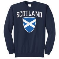 Vintage Scotland Flag Crest Shield Tall Sweatshirt