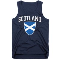 Vintage Scotland Flag Crest Shield Tank Top